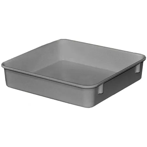 MFG Tray Molded Fiberglass Toteline Nesting Tote, 9-3/4"L x 9-1/4"W x 2-1/8"H, Gray