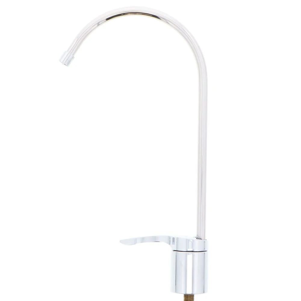 Curved Ceramic Drinking Water Faucet — Brushed Stainless