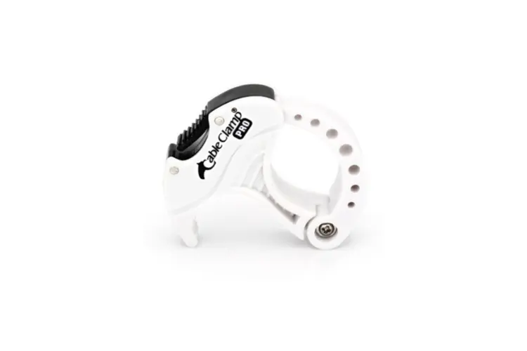 Cable Clamp Pro Small, White/Black, Pack of 15