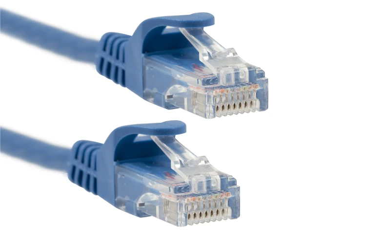 Cat6 Ethernet Patch Cable, Snagless, UTP, 25 ft, Blue