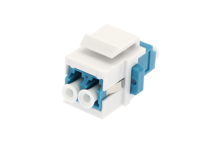 Keystone Jack LC/UPC Singlemode Duplex Blue