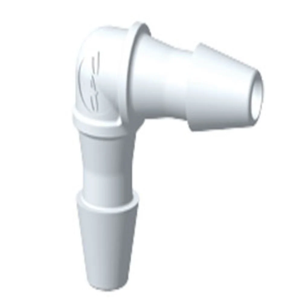 HE270 Elbow Fitting Natural PVDF 1/16 HB x 1/16 HB — Bag of 100