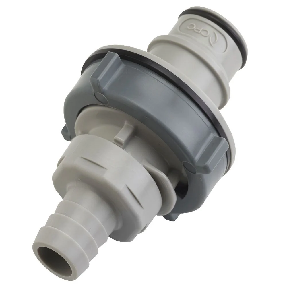 HFC42812 Non-Valved Panel Mount Hose Barb Coupling Insert 1/2 ID Barb — Single