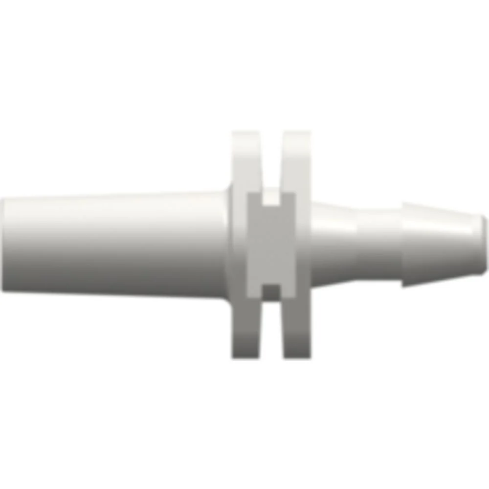 LinkTech Male Luer Slip to 200 Series Barb, 3/32" (2.4 mm) ID Tubing, White Nylon — Box of 10000