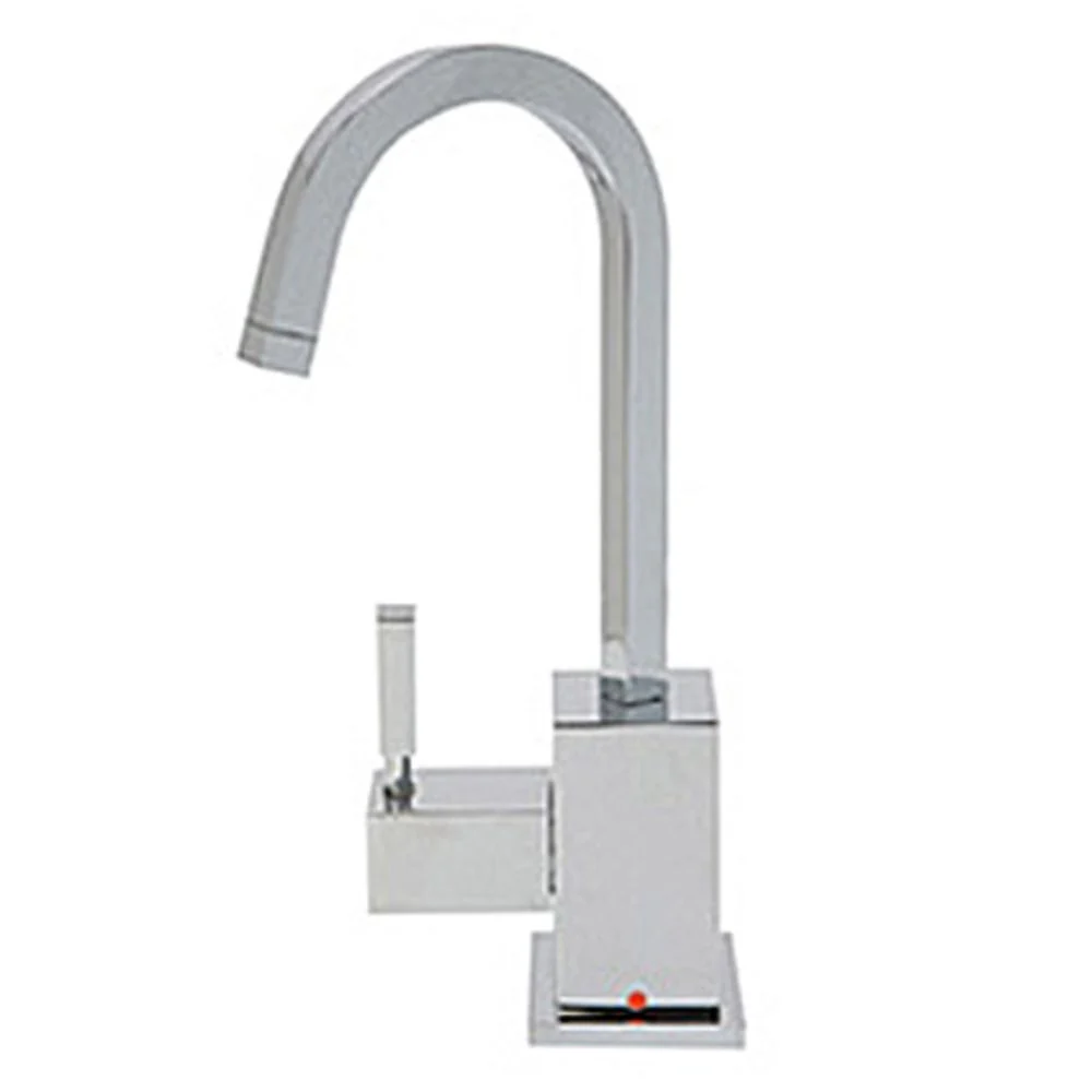 Mountain Plumbing MT1880-NL Contemporary Hot Water Dispenser w/ Square Base & Handle — Matte Black
