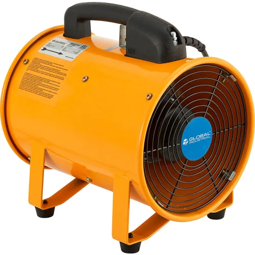 Global Industrial™ 8" Confined Space Blower Fan, 2 Speed, 570 CFM, 1/8 HP