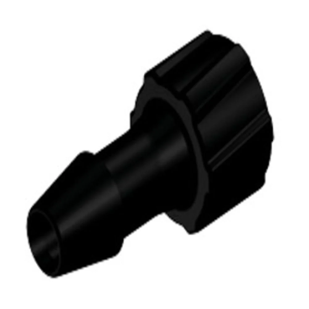 LM6131 Luer Fitting Black Nylon Male Luer X 3/16 HB — Bag of 100