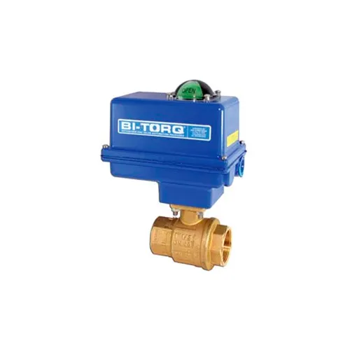 BI-TORQ 2" 2-Pc Brass NPT Ball Valve W/NEMA 4 115VAC