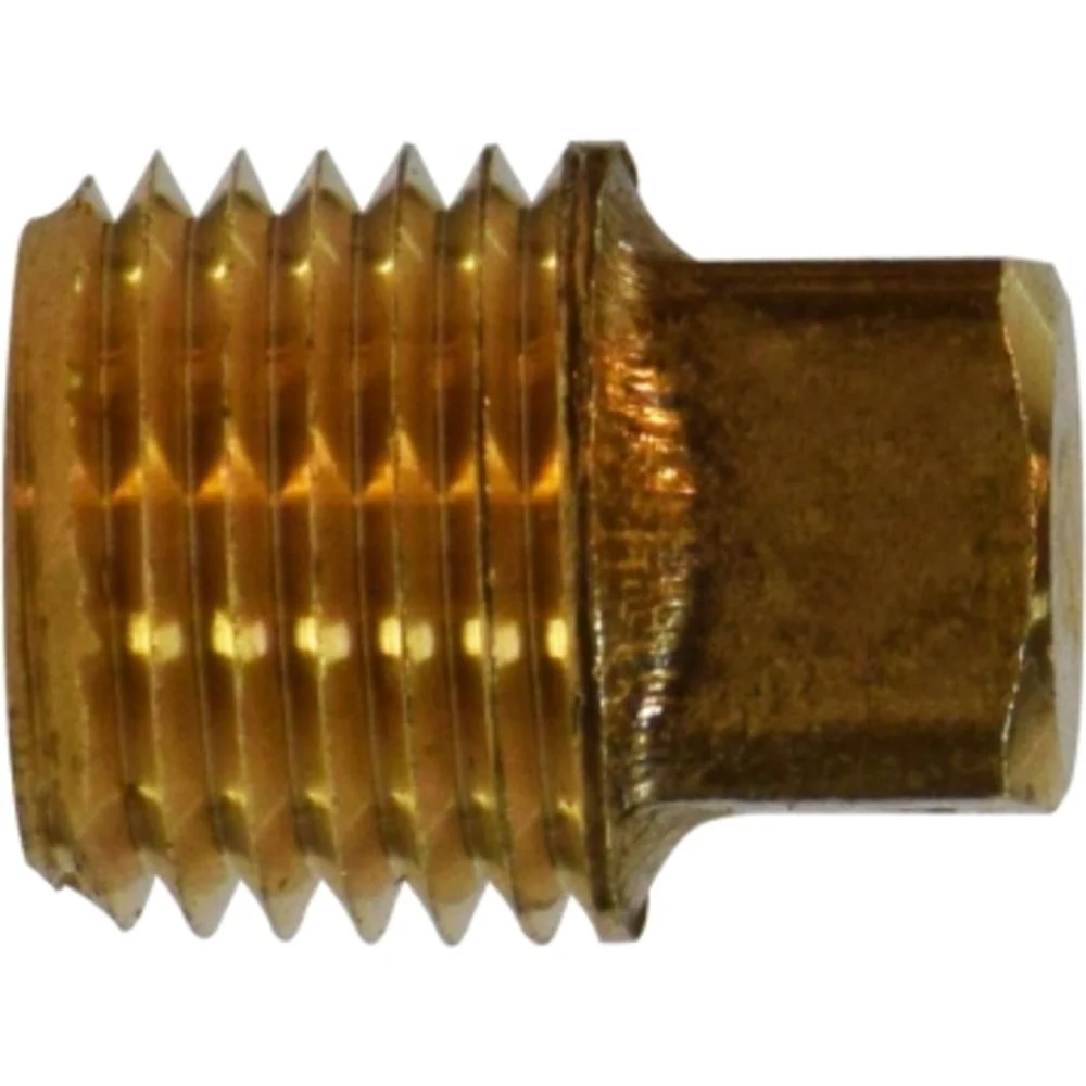 Brass LF 7109 1/4" Pipe Plug — Single