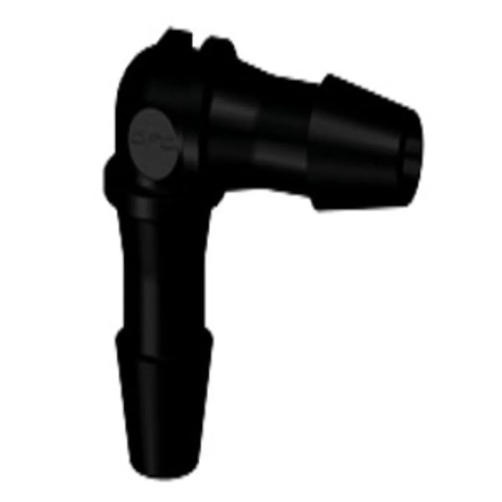 HE531 Elbow Fitting Black Nylon 5/32 HB X 5/32 HB — Bag of 100