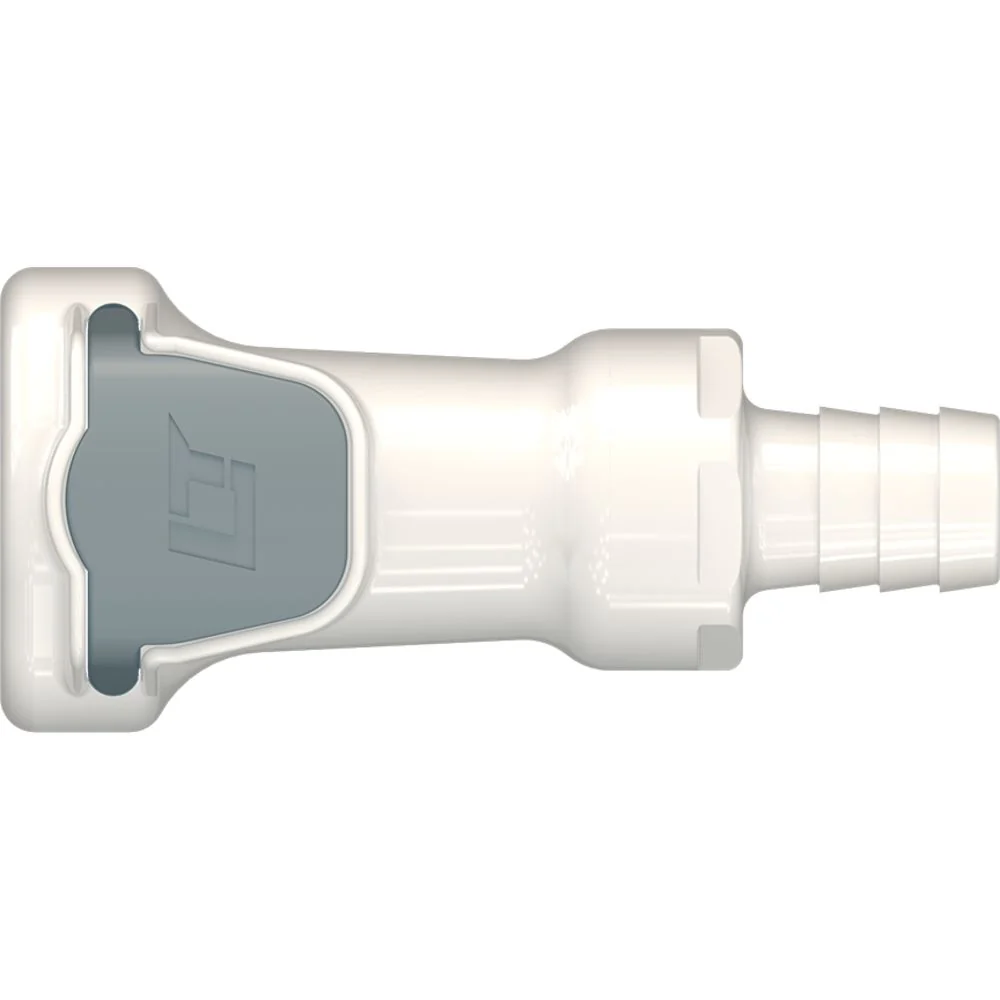 LinkTech 60PS Series Straight Female, Valved, 1/2" HB, Polysulfone, EPDM — Bag of 100