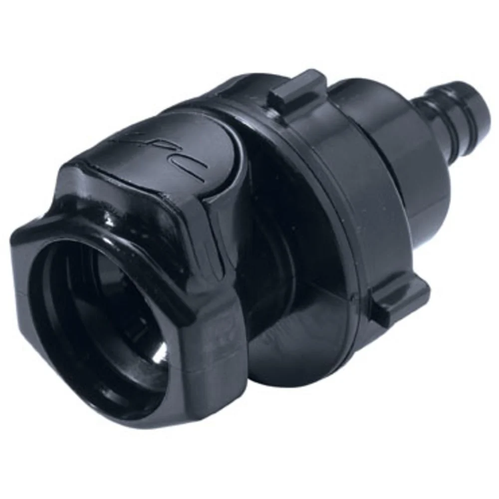 HFCD16657 Valved Panel Mount Hose Barb Coupling Body 3/8 ID Barb — Pack of 100