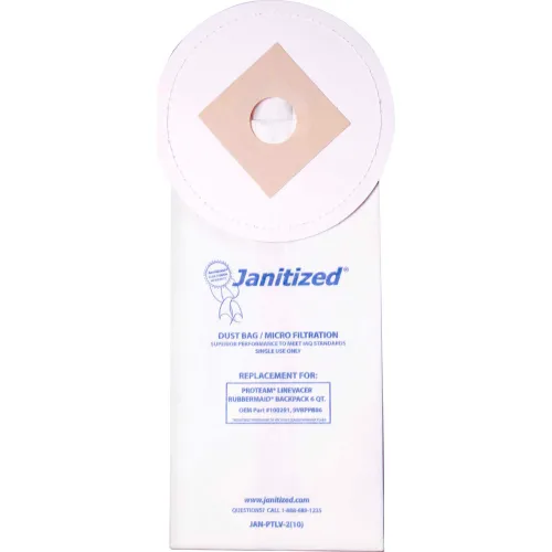 Rubbermaid Paper Vacuum Bag - BackPack 6 Qt.