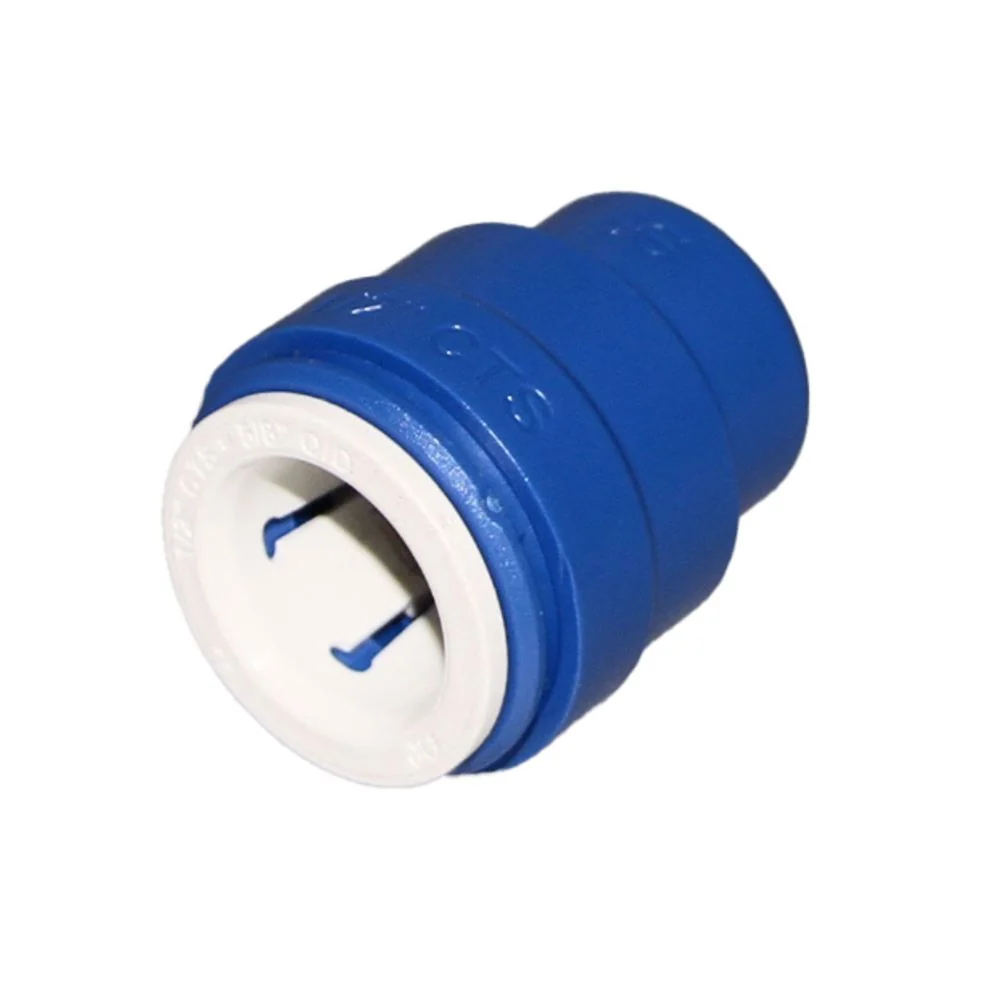 John Guest Color Coded End Cap Blue - 1/2 CTS Test Cap — Bag of 10