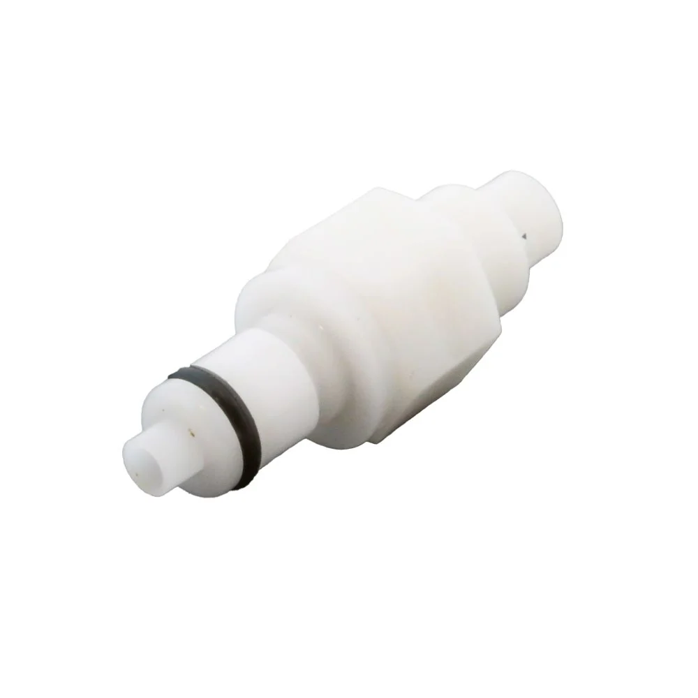 PMCD2201 Valved In-Line Hose Barb Coupling Insert 1/16 ID Barb — Bag of 25
