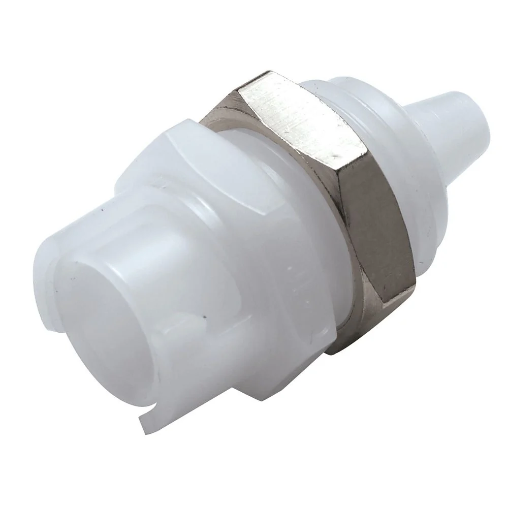 SMFPMD02 Valved Panel Mount Hose Barb Coupling Body 1/8 ID Barb — Single