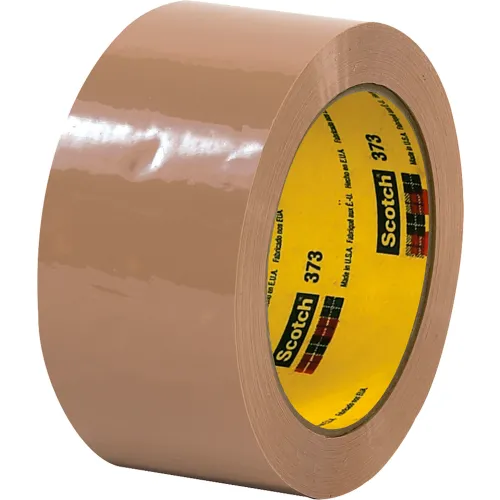 Scotch® 373 Carton Sealing Tape, 2" x 55 Yds., 2.5 Mil, Tan - Pkg Qty 36