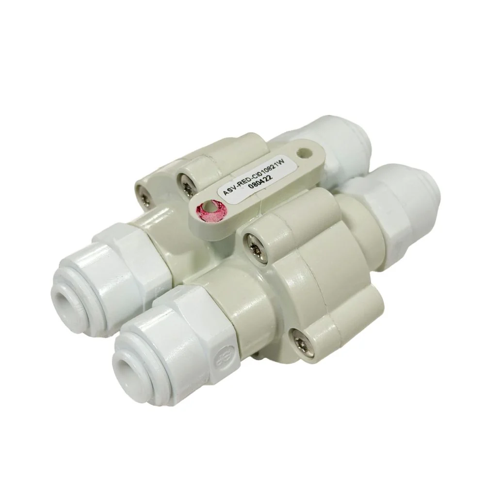 ASV-ERP-JG Automatic Shut-off Valve for Permeate Pumps 4 Way 1/4 QC — Pack of 3