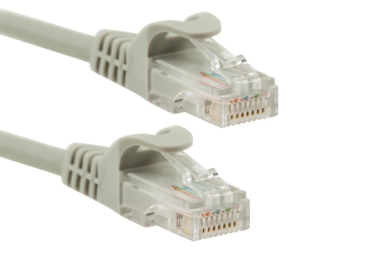 Cat5e Ethernet Patch Cable, Snagless, UTP, 14 ft, Gray