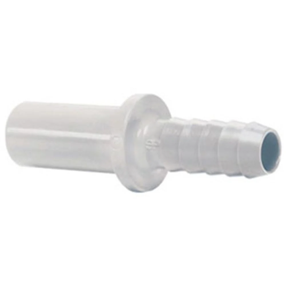 John Guest Polypro Tube to Hose Stem - 1/2 OD Stem x 3/8 ID Barb — Bag of 10