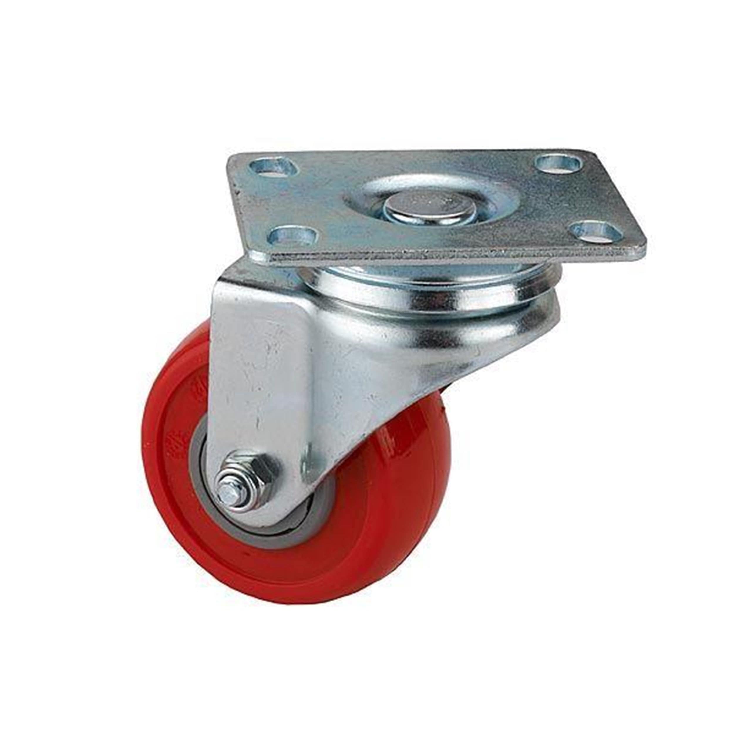 HD Caster - Non-Locking - Swiveling - 4 Hole Mounting Plate - 2-1/2"