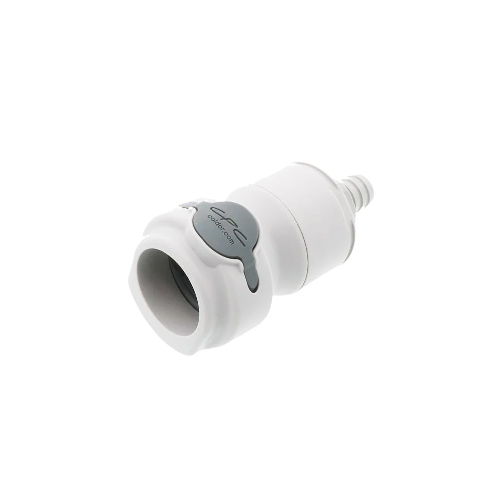 NSHD17008 Valved In-Line Hose Barb Coupling Body 1/2 ID — Bag of 5