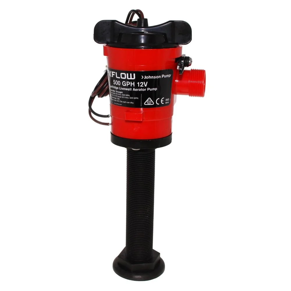 Johnson Pump - Cartridge Aerator Pump 500 GPH 12V — Straight - Case of 24