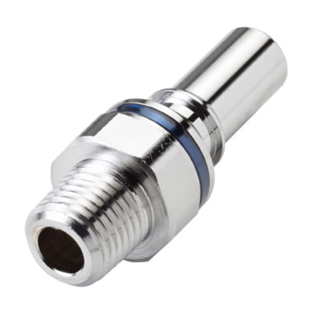 LQ4D24004BLU Valved Pipe Thread Liquid Cooling Coupling Insert 1/4 NPT Cool Blue — Pack of 100