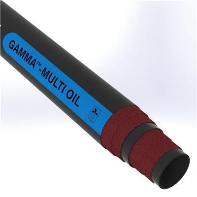 GMO50S1-4.0-200N by Texcel | GAMMA™-MULTI OIL Series | 8-ply Multi-Purpose Discharge Hose | 4" Hose ID | 500 PSI | Black — Exact Length (FT)