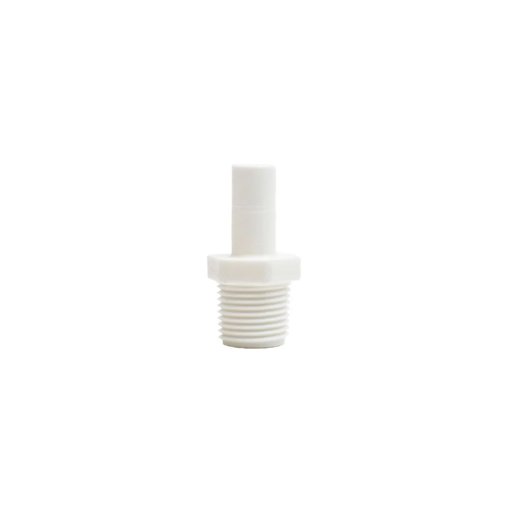 DMfit Stem Adapter Acetal White - 1/2 Stem OD x 1/2" NPTF — Carton of 600