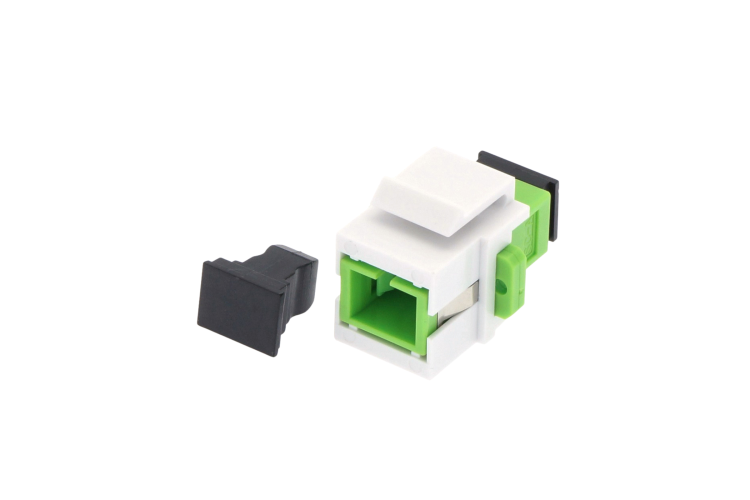 Keystone Jack SC/APC Singlemode Simplex Green