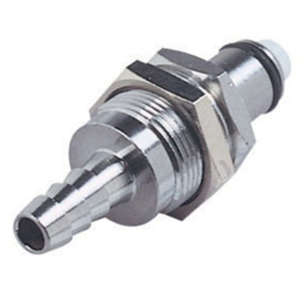 MC4204 Panel Mount Hose Barb Coupling Insert 1/4 ID Barb — Bag of 10