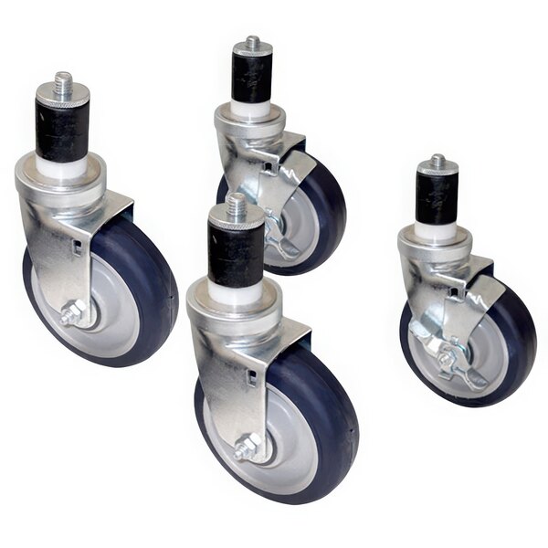 Advance Tabco TA-255 Heavy-Duty Caster Set for Equipment Stands - 4/Case