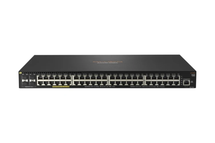 HPE Aruba 2930F Series Switch, 48 10/100/1000 PoE+ ports, 4 x 10G SFP+ Uplinks, NIB, JL558A