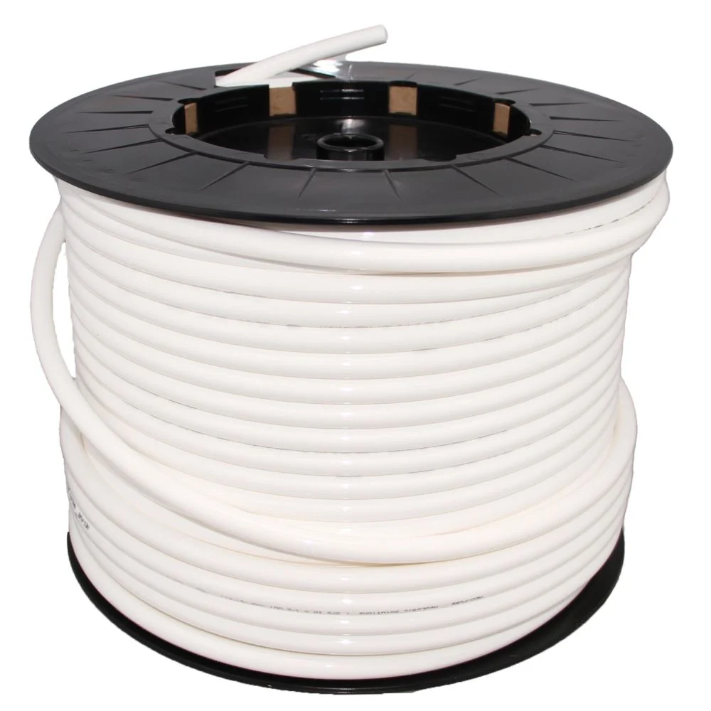 John Guest White 8mm OD LLDPE Polyethylene Tubing — 100 Feet