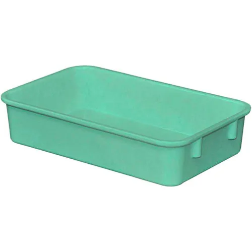 MFG Tray Molded Fiberglass Toteline Nesting Tote, 9-3/4"L x 6-1/8"W x 2-1/8"H, Green