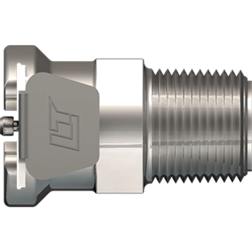 LinkTech 40CB Series Male Thread Female, Valved, 1/4" BSPT, Chrome Brass, Buna N — Box of 1000