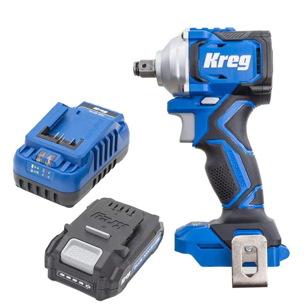 Ionic Drive 1/2” Compact Impact Wrench - 20V With Battery and Charger Kit