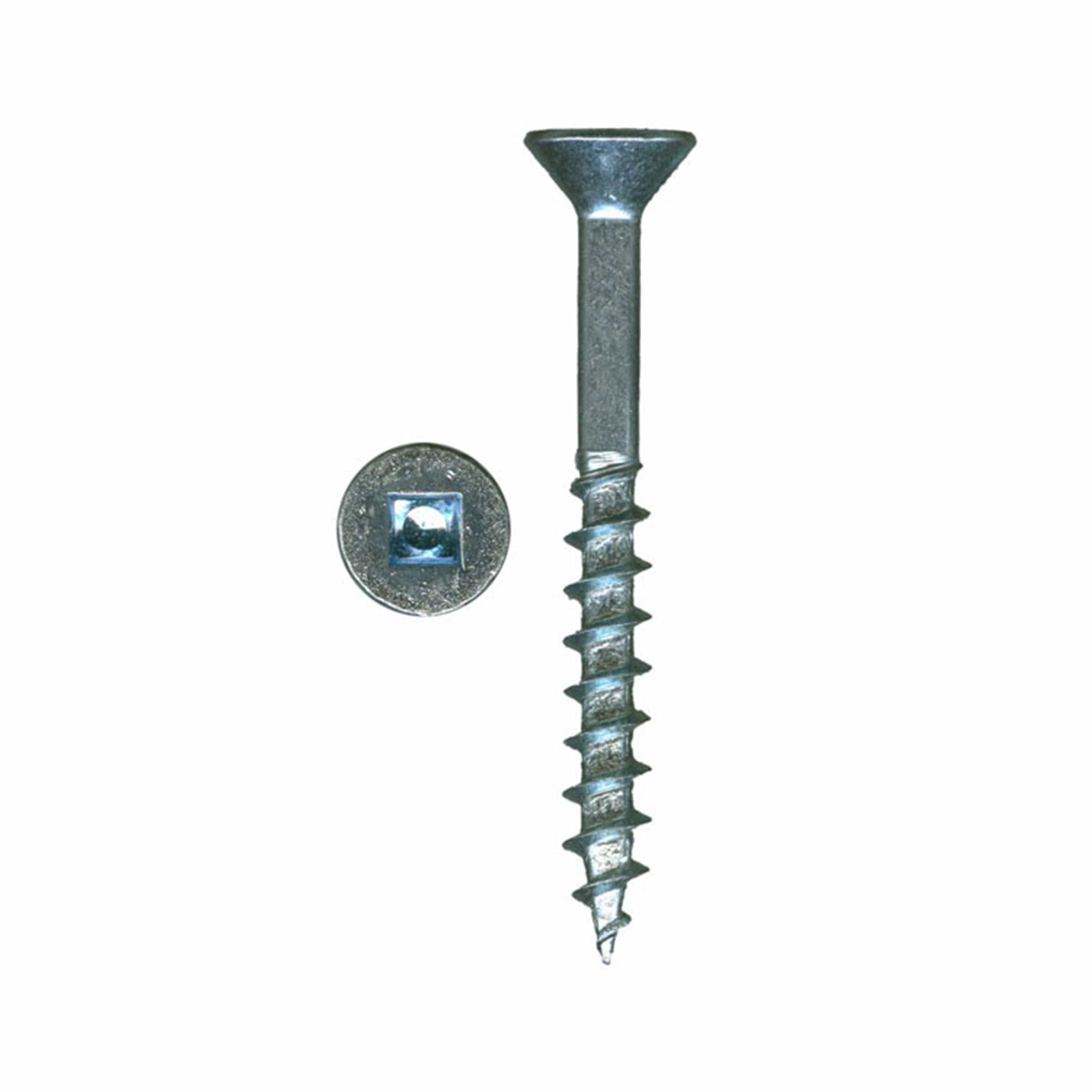 Woodworking Screws - XT Square Drive - Flat Head - 100 Piece — #8 / 2-1/4" / Unplated Dry Lube