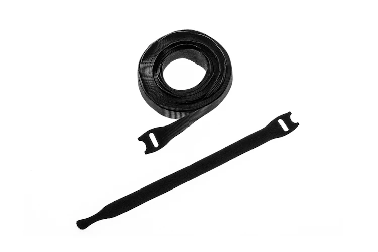 Velcro One-Wrap Straps, 3/4in x 8in, Qty 50, Black