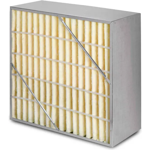 Global Industrial™ Rigid Cell Air Filter Box W/ Synthetic Media, MERV 11, 12"W x 24"H x 12"D - Pkg Qty 2