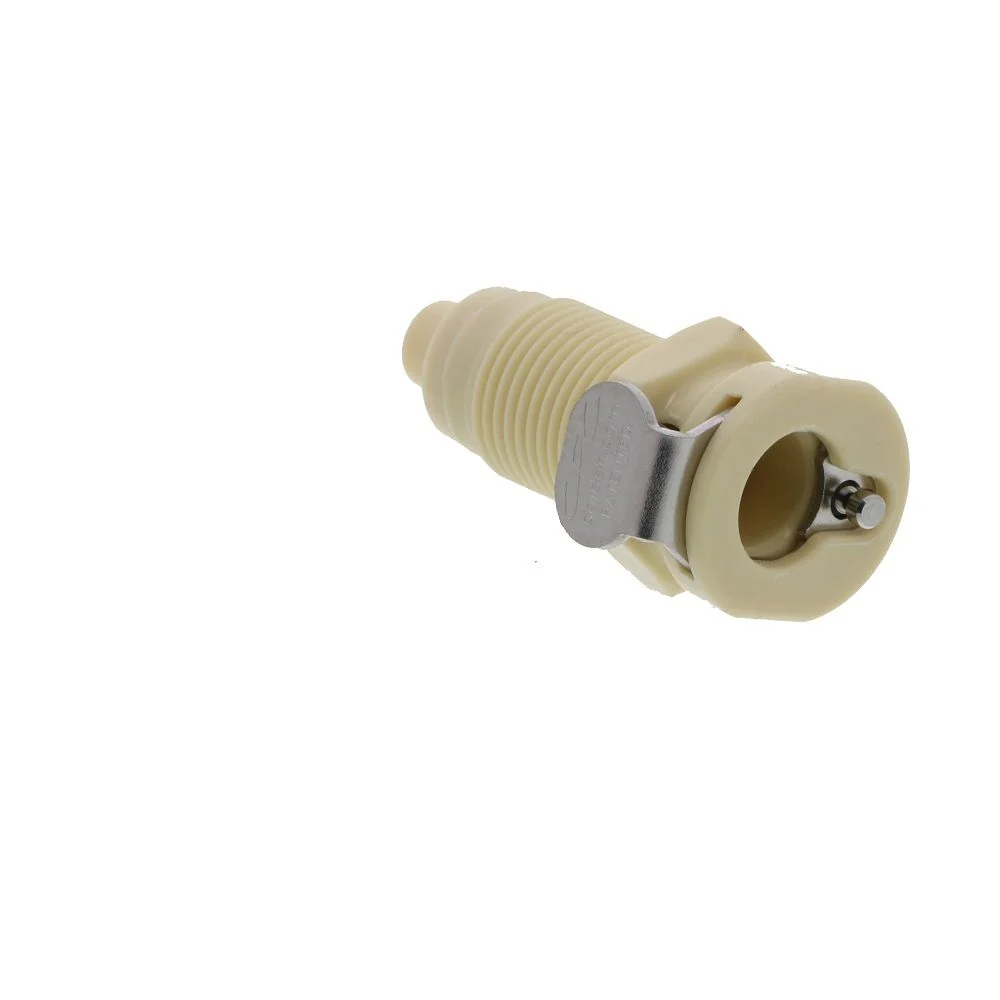 PMCD160112 Valved Panel Mount Hose Barb Coupling Body 1/16 ID Barb — Bag of 25