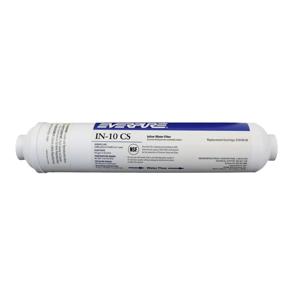 Everpure - IN-10CS 6/C (GS-10RO-B-1/4) In-Line Water Filter — Single