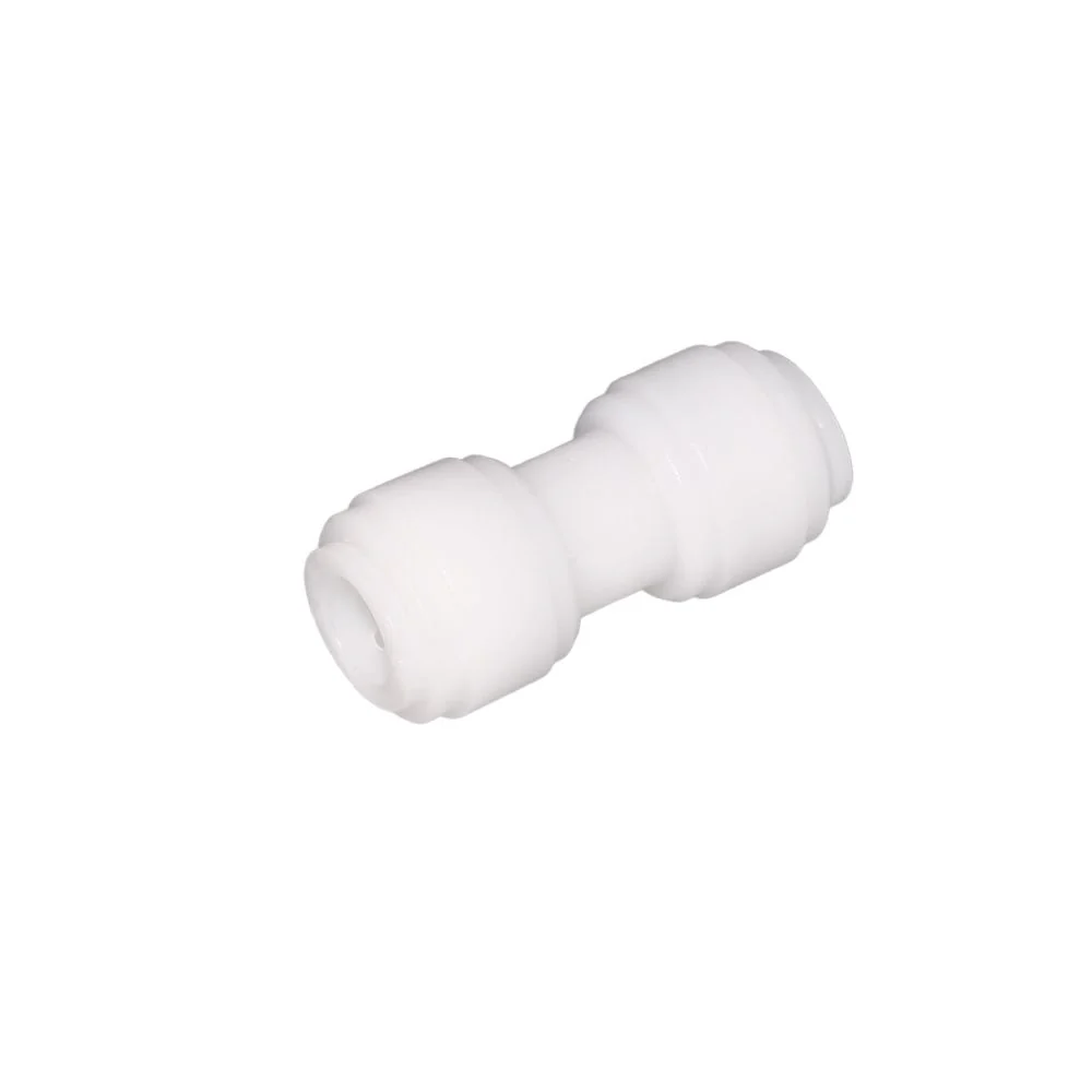 NeoFit - Acetal Natural White Union Connector 8mm (5/16") tube x 1/4" tube — Box of 300