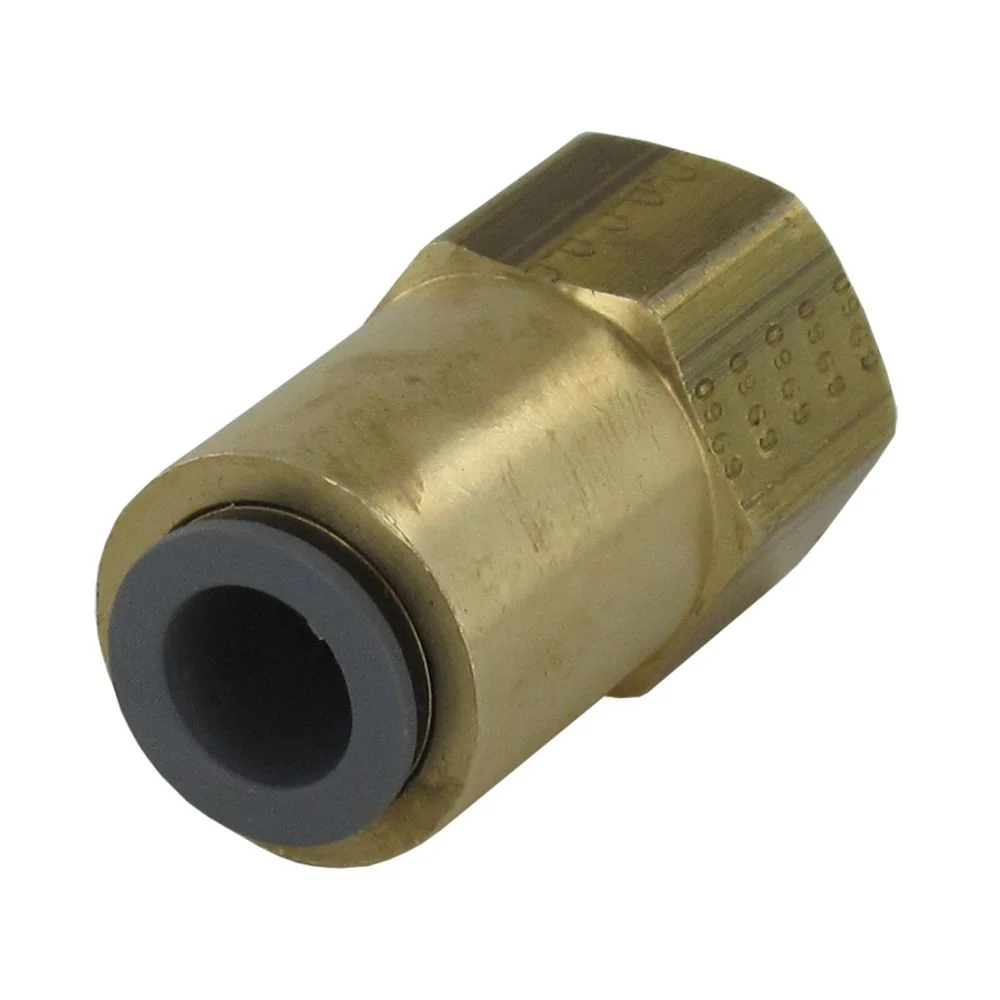 Parker Prestolok Lead-Free Brass Fitting Female Flare - 3/8 QC x 3/8 FFL — Box of 25