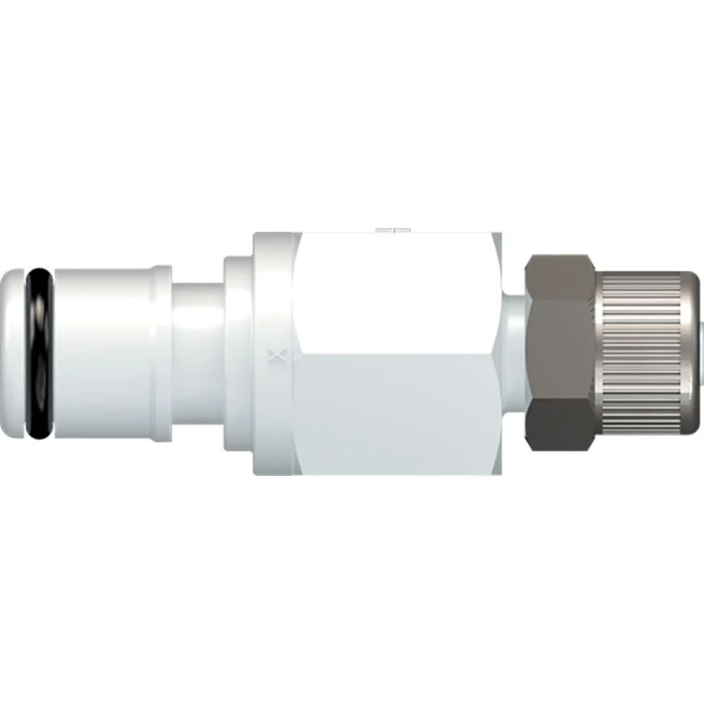 LinkTech 1/4 In-Line Compression Acetal (POM) Coupling Insert — Box of 1000