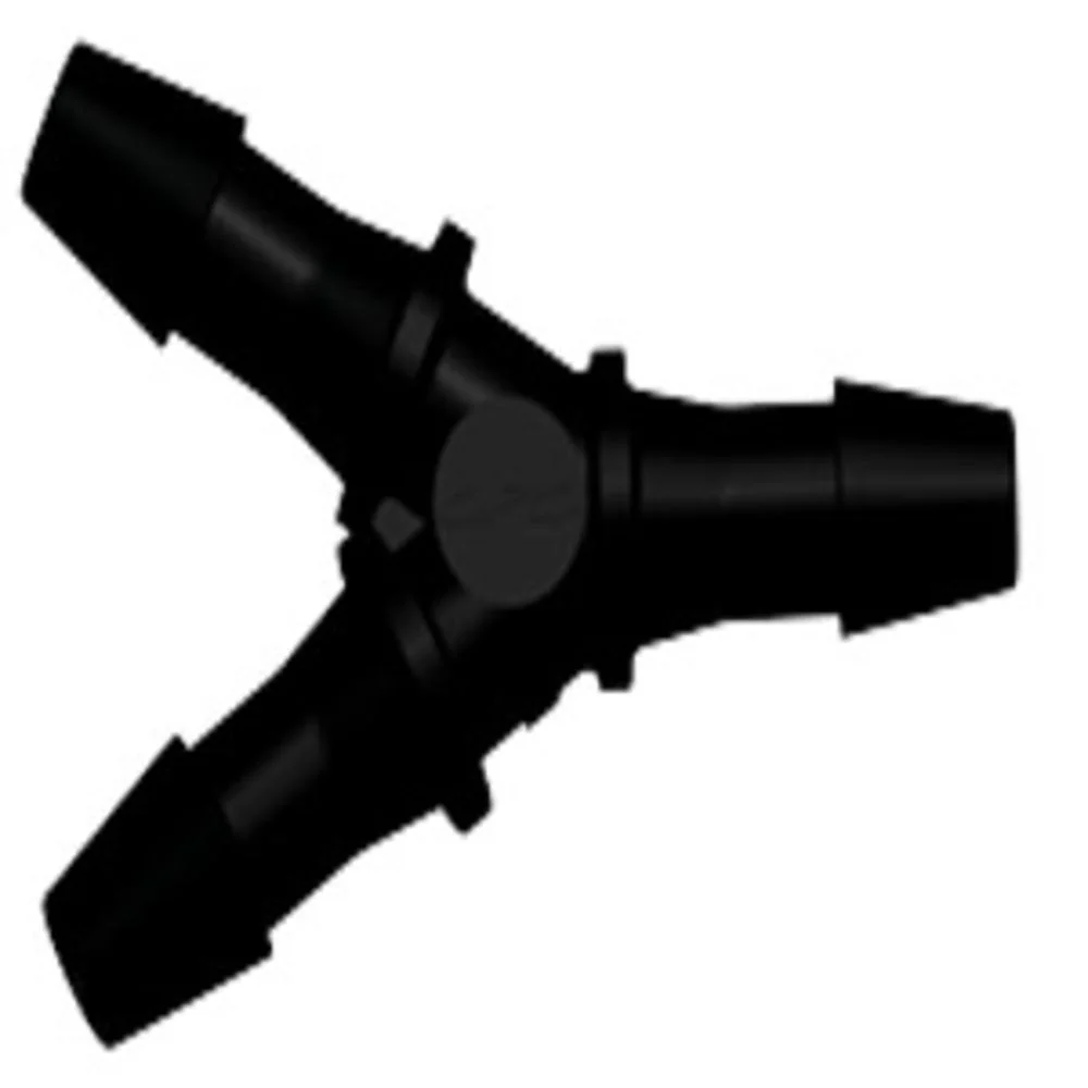HY531 Y Fitting Black Nylon 5/32 HB X 5/32 HB X 5/32 HB — Single