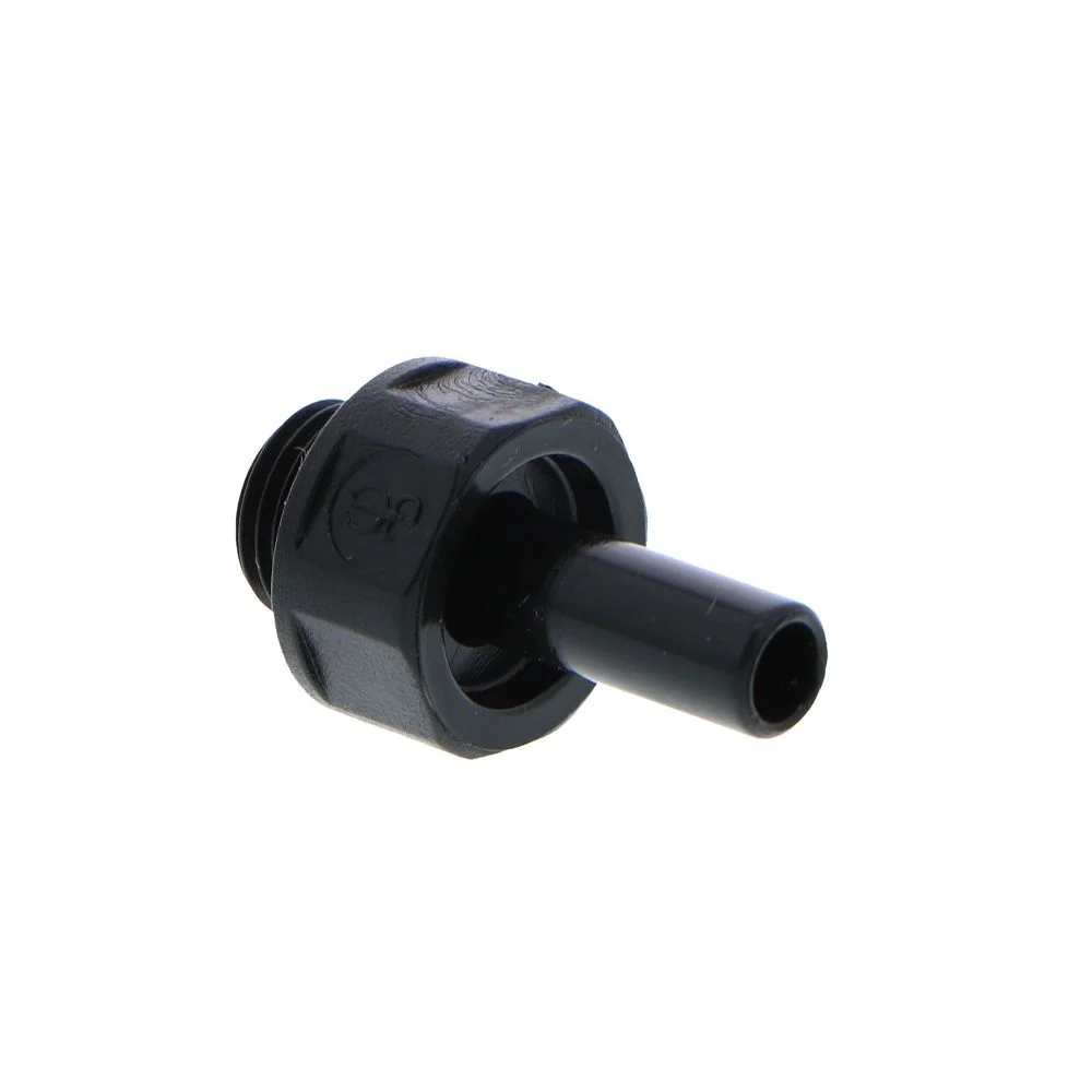 John Guest Stem Adapter BLACK ACETAL - 6mm x 1/8 BSP — Bag of 10