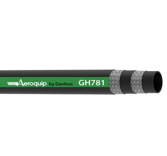 GH781-6 Aeroquip by Danfoss | MatchMate® Global Premium Double Wire Braid Hydraulic Hose | SAE 100R16 | 0.38" ID — 100' Exact Length
