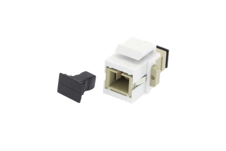 Keystone Jack SC/UPC Multimode Simplex Ivory